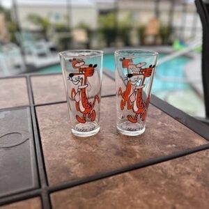 Playful Deer Glass Set White and Orange